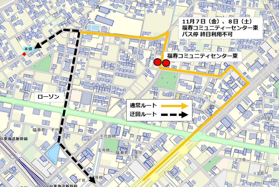 ぎふ羽島駅前フェス2025に伴う迂回
