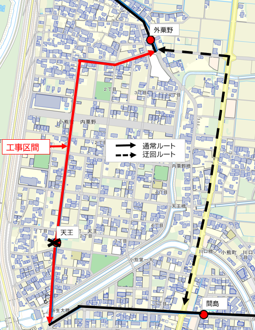 天王迂回ルート