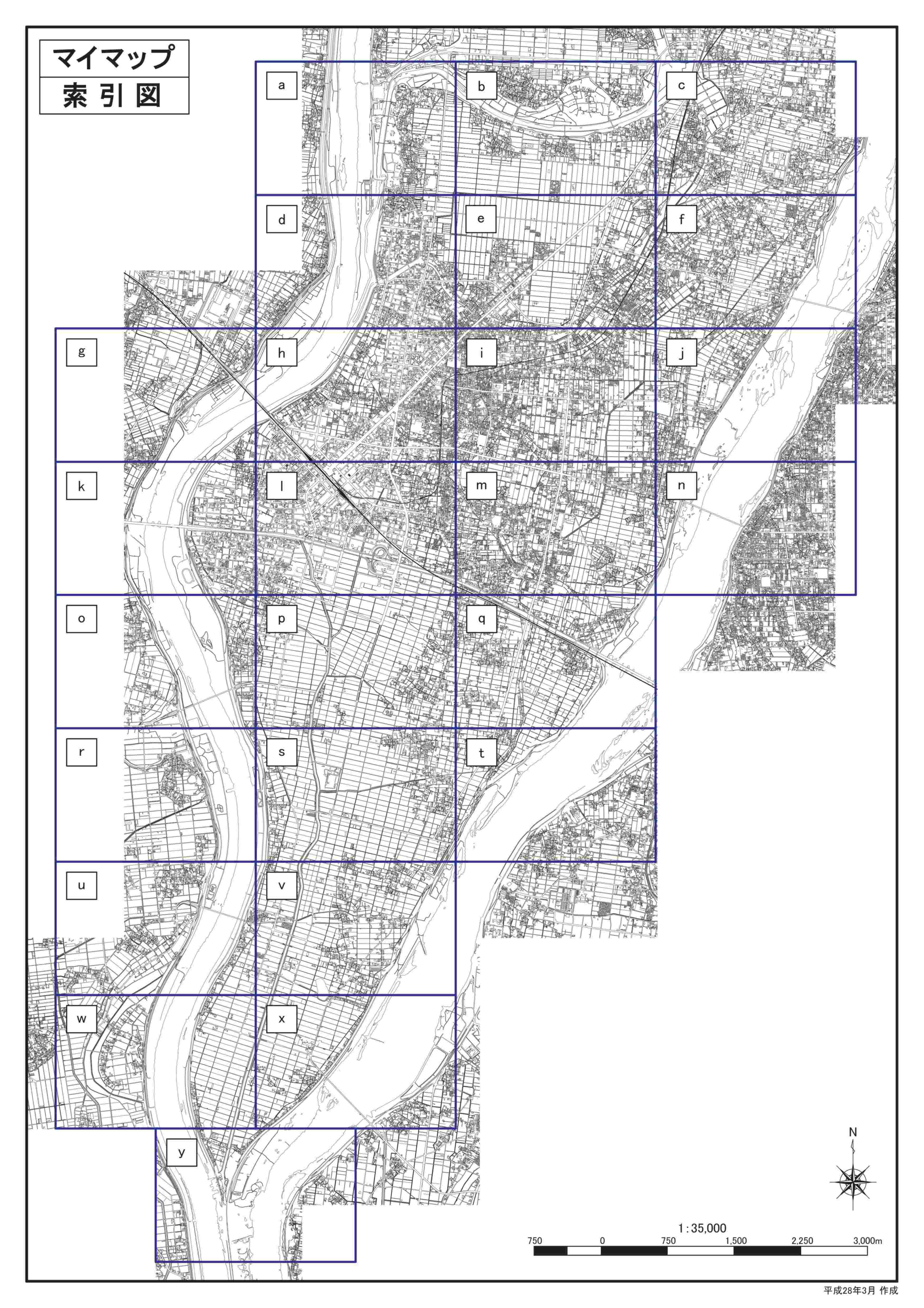 揖斐川洪水ハザードマップ計画規模版（詳細図）の画像