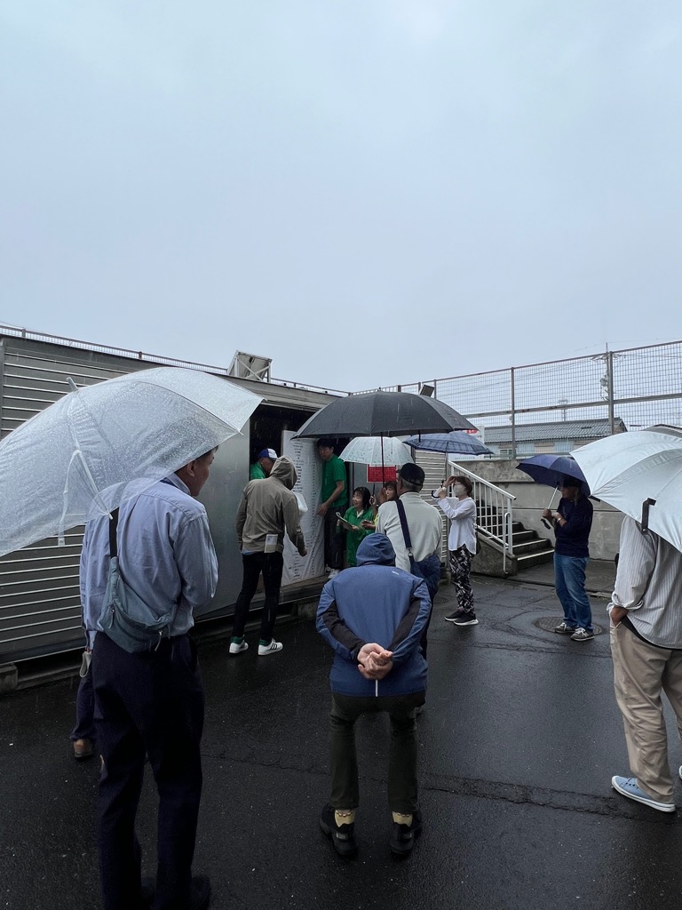 備蓄倉庫からの搬出