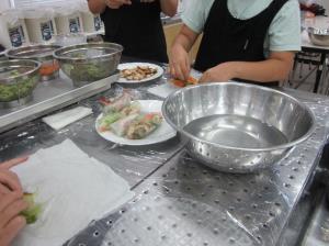 親子料理教室の風景
