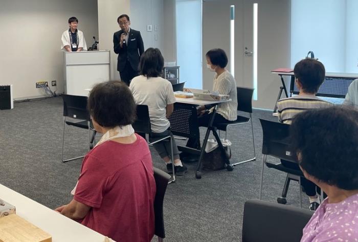 実行委員会会長の松井市長の激励挨拶