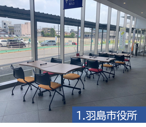 市役所バス待ち場画像