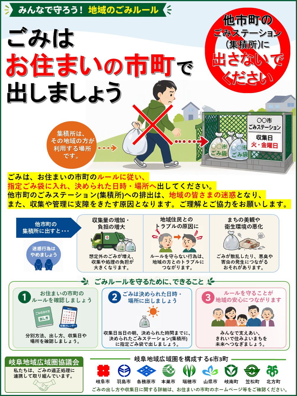 広域持ち込みごみ対策啓発チラシ